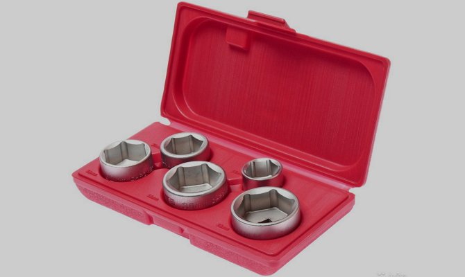 Набор ключей «чашка» для снятия очистителей масла