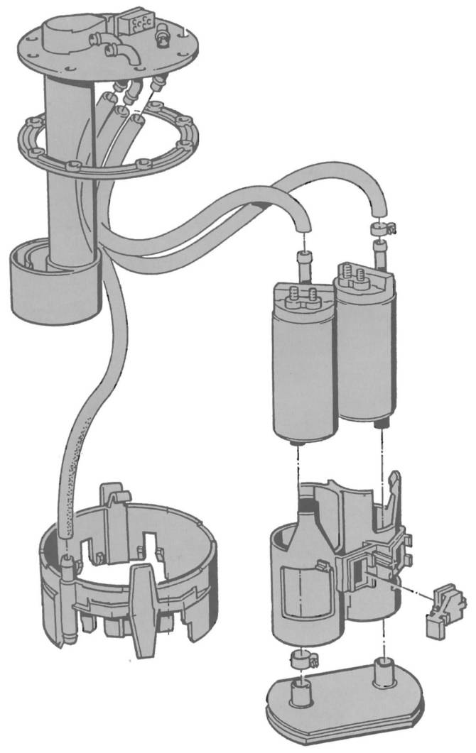 Двухнасосная топливная система двигателя М70