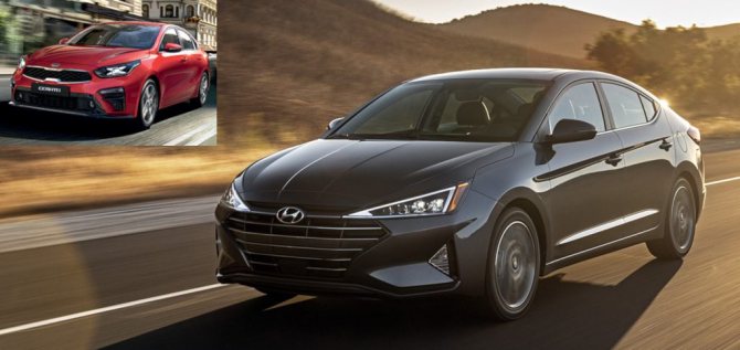 Киа Церато 2020 или Хендай Элантра 2019