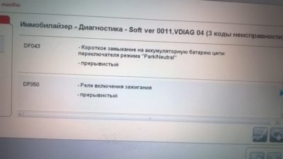 коды ошибок ваз 2112