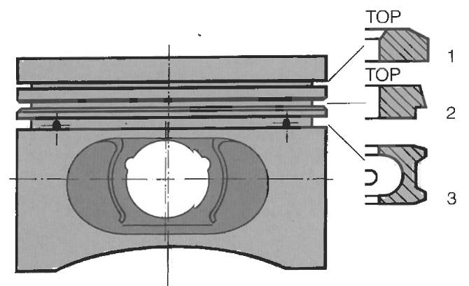 Поршни и поршневые кольца БМВ М70