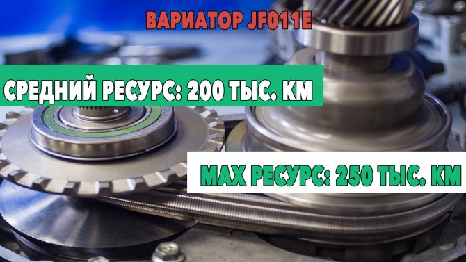 Ресурс вариатора Ниссан Теана - JF011E