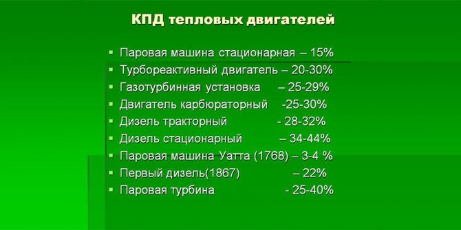 Сравнение КПД двигателей – бензин и дизель